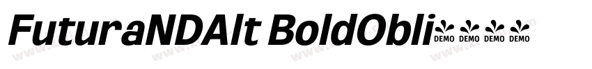 FuturaNDAlt BoldObli字体转换